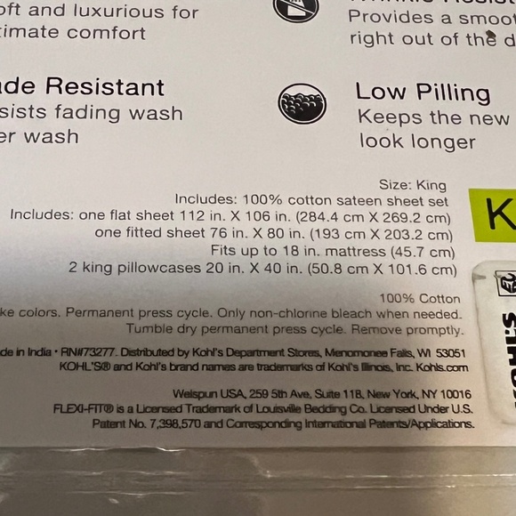 SONOMA king sheets - Picture 3 of 4